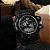 Relógio Masculino Sanda Militar Sport Anti-Shock Dual-Time 742 Black Silver - Imagem 6
