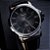 Relógio Masculino Luxo Korps 1319 Diamante Negro Pulseira Couro Preta - Imagem 2