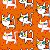 Tecido  -  Gatos olhos coloridos laranja - Imagem 2