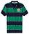 NY Crest Rugby Stripe Jersey Polo Masculina M - Imagem 1
