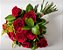 Buquê de 12 Rosas Vermelhas + Ferrero Rocher - Imagem 2