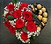 Coração com Rosas e Ferrero Pequeno - Imagem 1