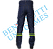 Calça Jeans com faixa refletiva verde - 100% algodão - Imagem 2
