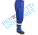 Calça brim azul royal com faixa refletiva - Imagem 2
