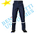 Calça Jeans com faixa refletiva prata -  98% Algodão 2% Elastano - Imagem 1