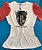 T-SHIRT COM MANGAS DE TULE - Imagem 1