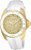 Relógio Invicta Angel 22703 Banho Ouro 18k Pulseira Branca - Imagem 1