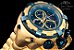 Relógio Invicta Reserve Thunderbolt 21347 Suíço Cronógrafo Banhado a Ouro 18Kt - Imagem 5