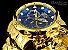 Relógio Invicta Reserve Venom 14504 banhado a Ouro 18k Suíço Cronógrafo, Azul - Imagem 3