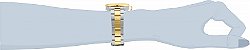 Relógio Feminino Invicta Angel 22709 Quartzo Suíço 40mm Prateado e Dourado - Imagem 2