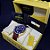 Relógio Invicta 3329 I-Force Mostrador Azul Banhado a Ouro 18k Pulseira em Couro Marrom Cronógrafo Destro - Imagem 8
