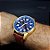 Relógio Invicta 3329 I-Force Mostrador Azul Banhado a Ouro 18k Pulseira em Couro Marrom Cronógrafo Destro - Imagem 7