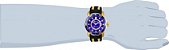 Relógio INVICTA 6993 Pro Diver 47 mm Banhado a Ouro 18k Mostrador Azul GMT Componentes Suíço - Imagem 4