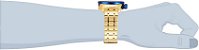 Relógio Invicta Aviator 19173 Banho Ouro Mostrador Azul - Imagem 4