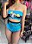 CONJUNTO HOT PANT MENINAS SUPER PODEROSAS AZUL- LINDINHA - Imagem 2
