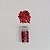 GLITTER ESTRELA VERMELHO - Imagem 1