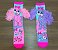 MEIA MALUCA 3D DIVERTIDA - CACHORRINHO ROSA/LILAS - Imagem 1
