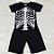 FANTASIA ESQUELETO CAVEIRA SHORT INFANTIL - Imagem 2
