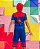 Fantasia Homem Aranha Macacão Curto Luxo - Imagem 2