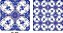 AZ004 kit com 24 peças azulejos porcelana colonial portugues 15,4x15,4 cm - Imagem 2