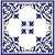 AZ006-A kit com 24 peças azulejos colonial portugues porcelana 15,4x15,4 cm - Imagem 1