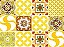 Kit Amarelo - Com 42 peças de azulejos 15,4x15,4 cm - Imagem 1