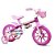 BICICLETA ARO 12 ROSA FLOWER NATHOR . - Imagem 1