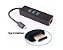 CABO ADAPTADOR USB-C 3.1 TYPE-C PARA HUB 3 PORTAS USB 3.0 COM RJ45 10/100/1000 MBPS JC-TYC-R03 - Imagem 1