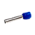 CONECTOR TUBULAR 6MM2, PLUG 18MM METAL AZUL - Imagem 2