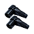 PLUG XLR CANNON MACHO 90 DE METAL PROF. PRETO - DESMONTAVEL - Imagem 2