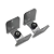 SUPORTE DE PAREDE P/ HOME THEATER QUALITY QS80 CINZA - Imagem 1