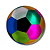 BOLA INFLAVEL DE PLASTICO GRANDE XH-0039 / XH-0040 - Imagem 1