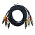 CABO 3+3 RCA 1.8M PROFISSIONAL STARCABLE - Imagem 1