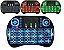 MINI TECLADO WIRELESS COM LED PARA TV SMART / ANDROID BOX / PC - Imagem 1
