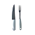 TD19009 KIT CHURRASCO 2 PCS COMPOSTO POR GARFO E FACA - Imagem 1