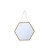 ESPELHO EMOLDURADO HEXAGONAL 25CM - HAI BRASIL - Imagem 1