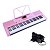 TECLADO MUSICAL 300 TIMBRES 300 RITMOS, 3 MODOS TEACHING, ROSA, MODELO: M-T3280PK - Imagem 1
