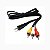 CABO P2 4C + 3 RCA NIQUEL (G/V/A/A) 1,5M - Imagem 1