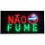 PLACA DE LED NÃO FUME 127V 25X50 OEM - Imagem 1