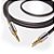 CABO DE AUDIO SLIM P2 MACHO PARA P2 MACHO, OD:4MM, BRANCO, 1.2M MXT - Imagem 1