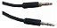 CABO DE AUDIO SLIM P2 MACHO PARA P2 MACHO, OD:4MM, PRETO, 1.2M MXT - Imagem 1