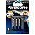 PILHA ALCALINA PREMIUM PANASONIC PALITO AAA  LR03EGR/4B - Imagem 1