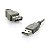 CABO EXTENSOR USB A + USB A FEMEA 2.0 CINZA 1,8M - Imagem 2
