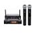 MICROFONE DUPLO UHF SEM FIO - PLL 100 CANAIS - UHF-628M - Imagem 1