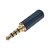 PLUG P2 4C ESTEREO DE METAL PONTA DOURADA - PROFISSIONAL PRETO - Imagem 1