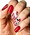 Películas ou Adesivos decorados para unhas  Minnie Rosas Vermelhas - Imagem 1