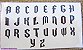 mini Cartelão Películas - Cartelão  Alfabeto (par de cada letra) - Imagem 1