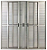 PORTA BALCÃO 6 FOLHAS ALUMÍNIO BRILHANTE LINHA PREMIUM - Imagem 1
