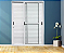 PORTA BALCÃO 3 FOLHAS MÓVEIS ALUMÍNIO BRANCO LINHA PREMIUM - Imagem 2