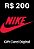 Cartão Presente Gift Card Card Nike 200 reais - Imagem 1